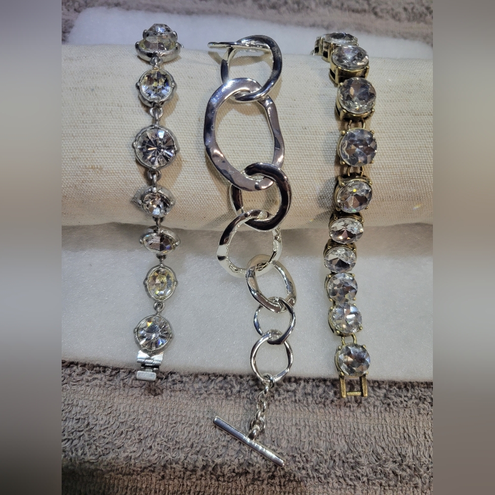 Chase + Chloe Silver and Gold Bracelet Trio